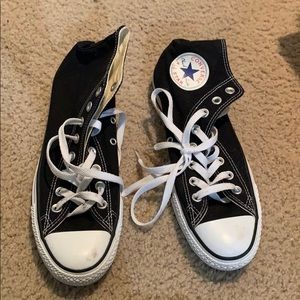 Black high top Converse size 7 men